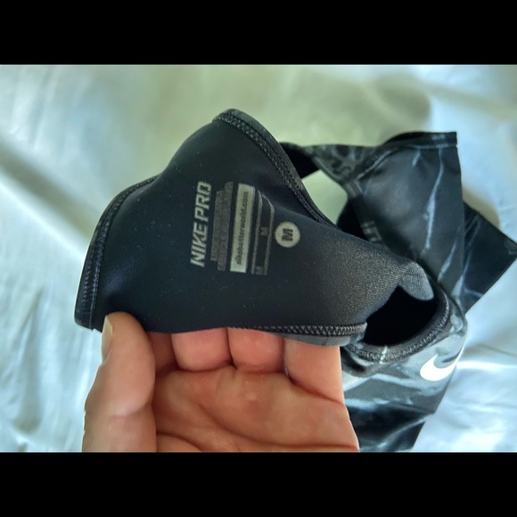 Nike pro sports bra, black camo melt look. Classic style good compression. - Picture 2 of 3